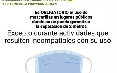 Uso obligatorio de mascarillas